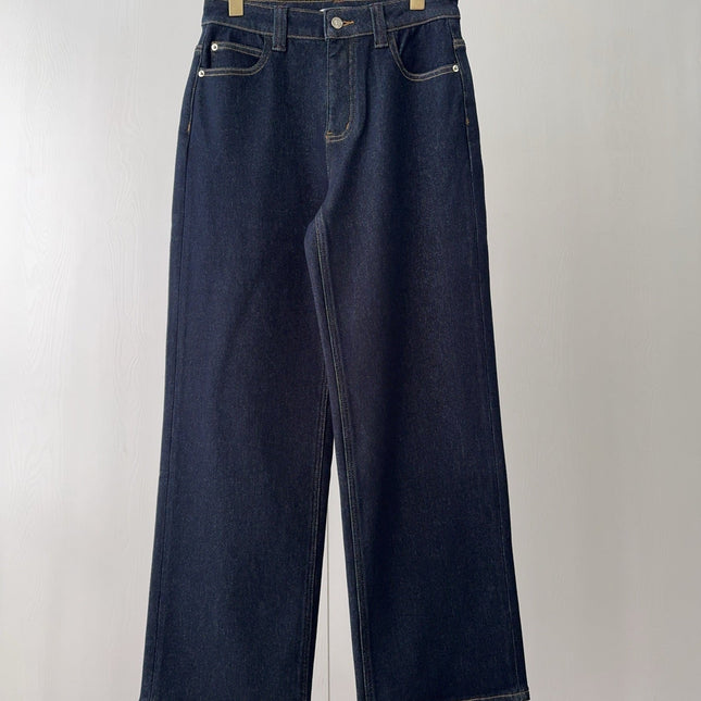 MAX MARA 25S STRAIGHT-LEG JEANS WITH SHEEPSKIN LINING 059