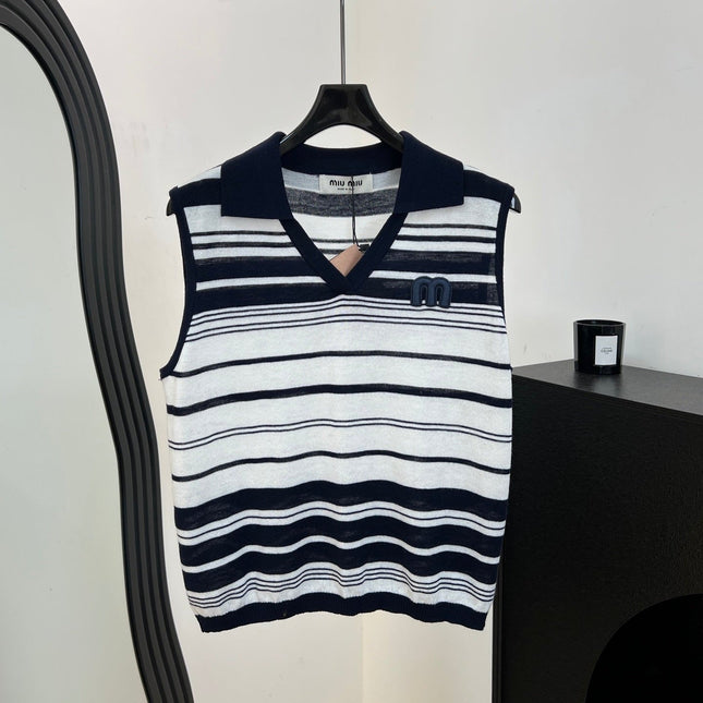 MIUMIU 26S SLEEVELESS KNIT TOP 1196