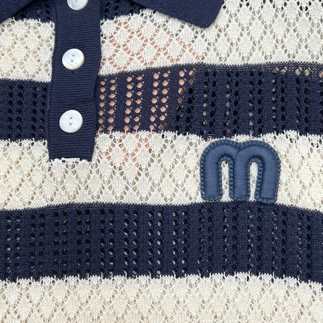 MIUMIU 26S KNIT POLO SHIRT 1195