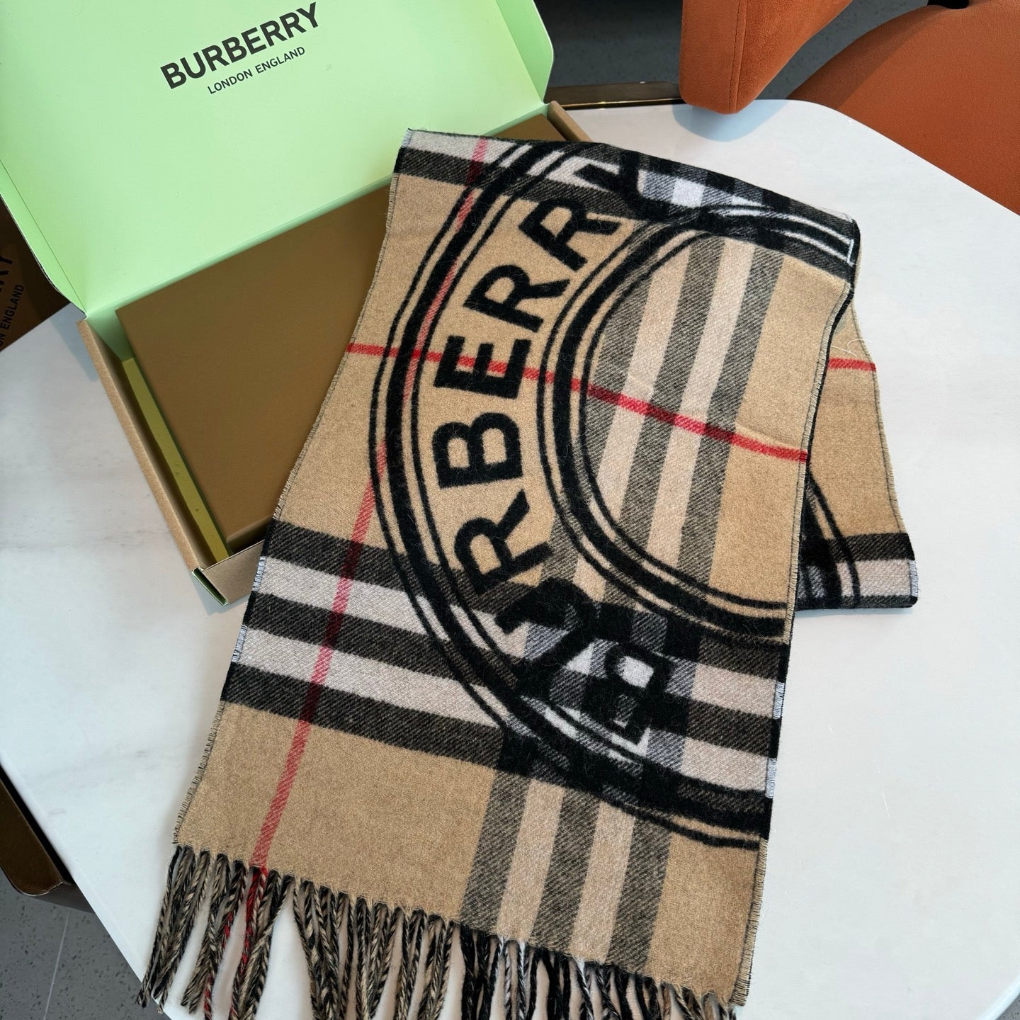 BURBERRY 25S SCARF 180 CM IN CASHMERE 938323