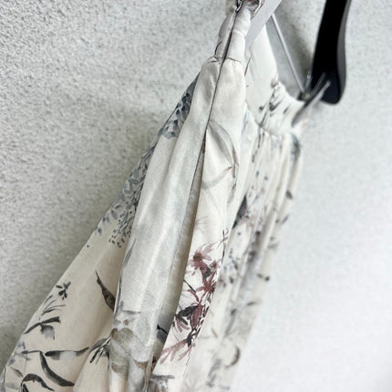 DIOR CLASSIC FLORAL LONG SKIRT 275021