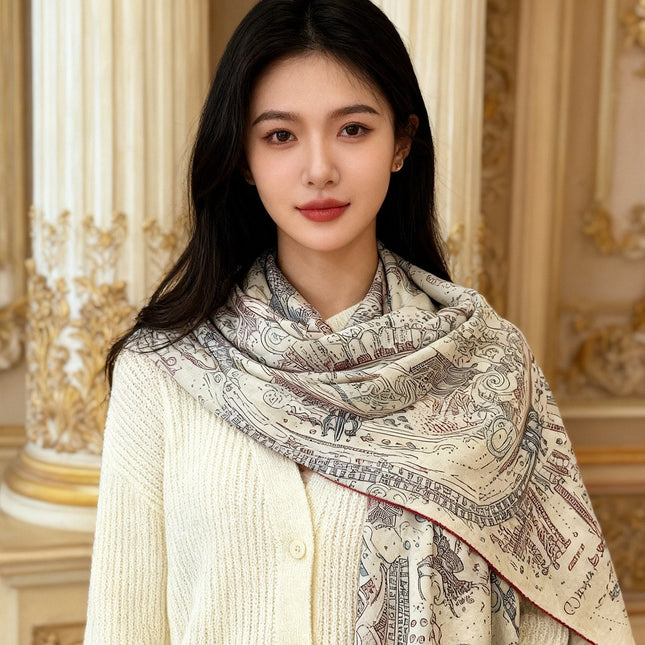 HERMES 25S SCARF 135 IN SILK 854787
