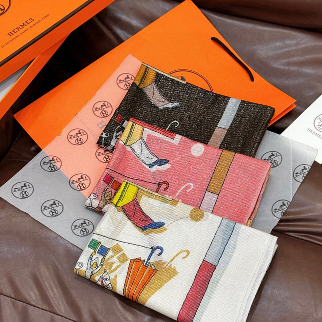 HERMES 25S SCARF 200 IN SILK 856442