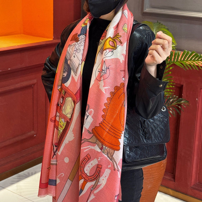 HERMES 25S SCARF 200 IN SILK 856442