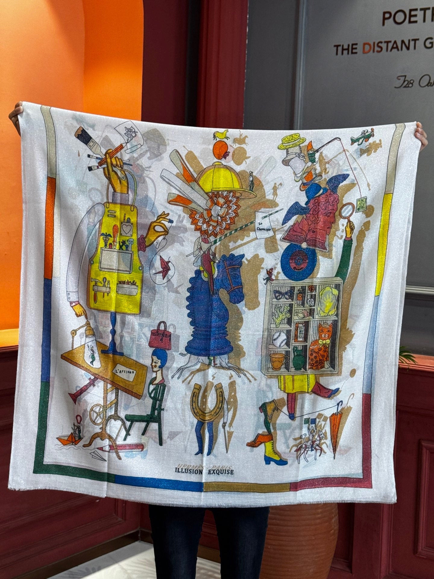 HERMES 25S SCARF 200 IN SILK 856443
