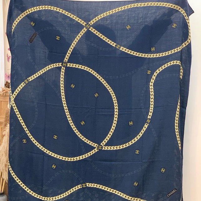 CHANEL 26S SCARF 135 IN CASHMERE AND SILK 281153