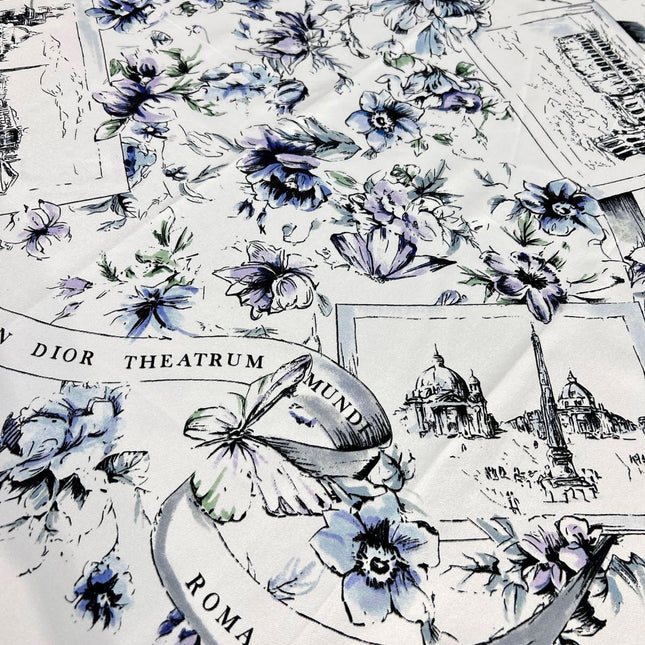 DIOR 26S SCARF 90CM IN SILK 284556