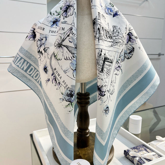 DIOR 26S SCARF 90CM IN SILK 284556