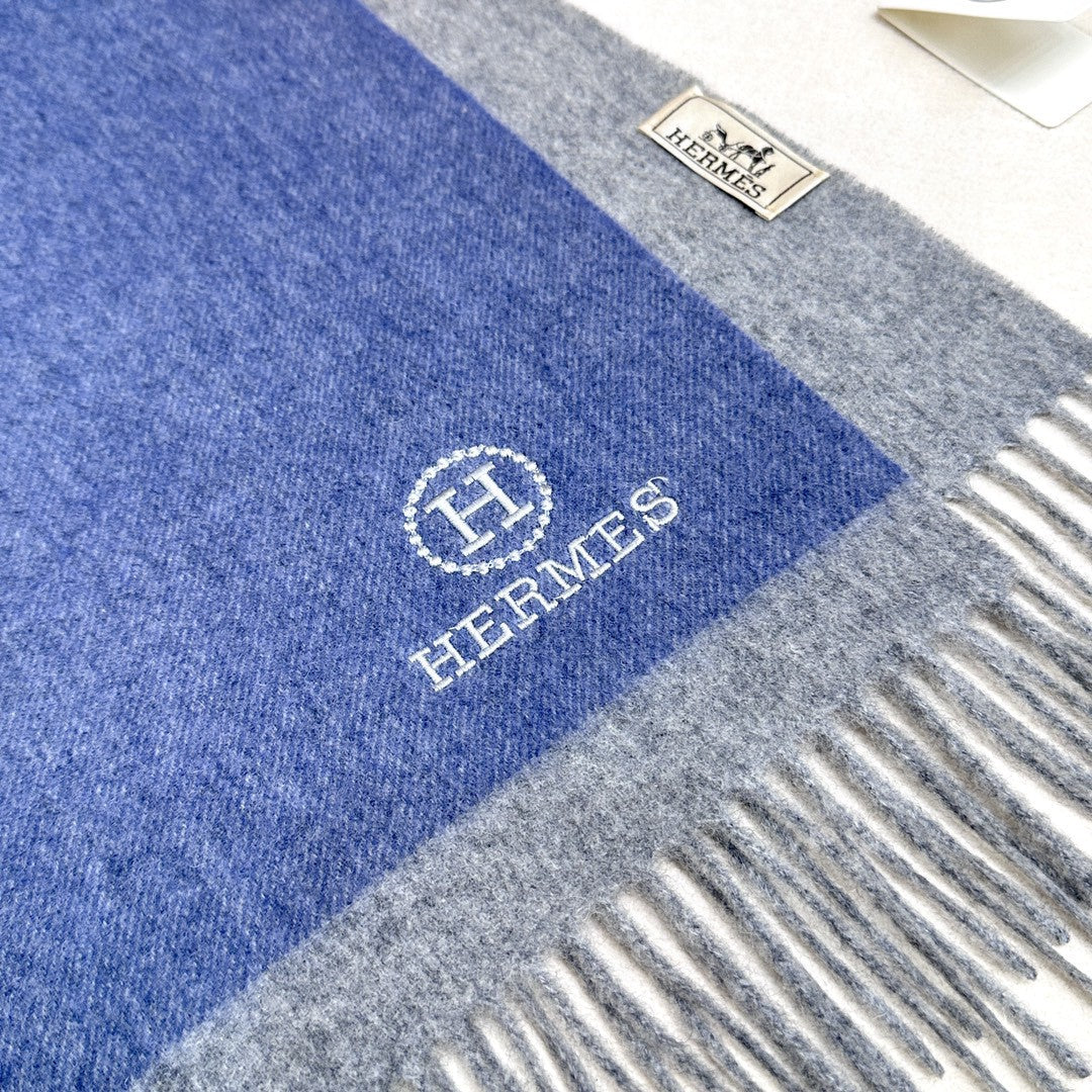 HERMES 25S SCARF 180 IN CASHMERE 854603