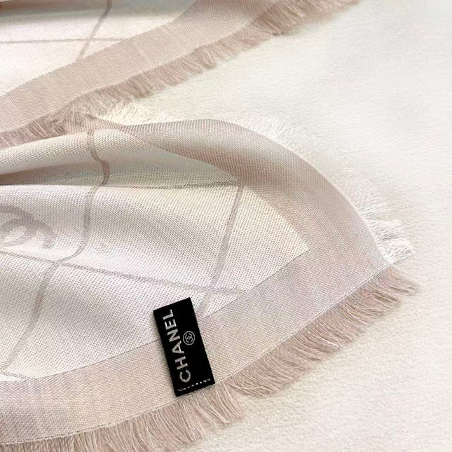 CHANEL 26S SCARF 140 IN CASHMERE AND SILK 304551