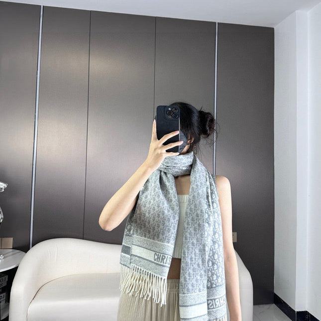 DIOR 26S SCARF 200CM IN CASHMERE 309435
