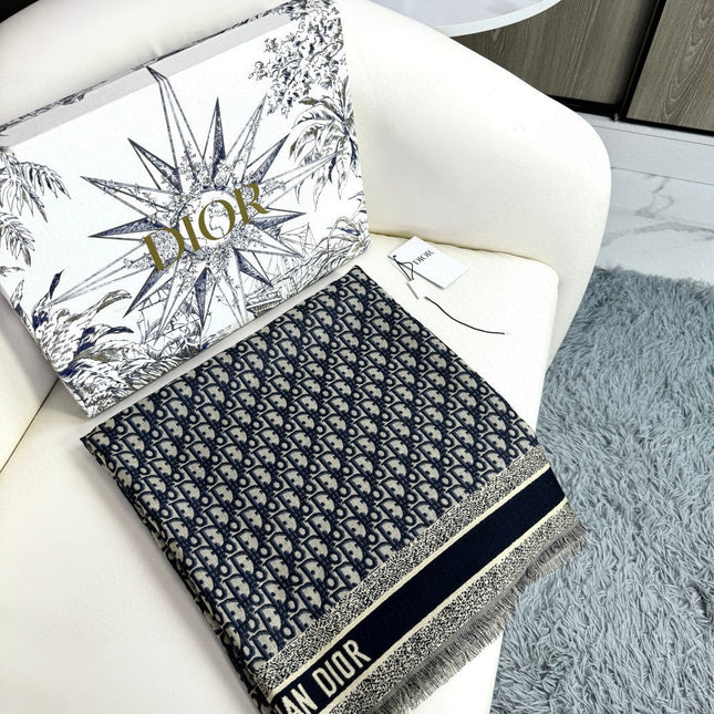 DIOR 26S SCARF 140CM IN CASHMERE SILK 313216