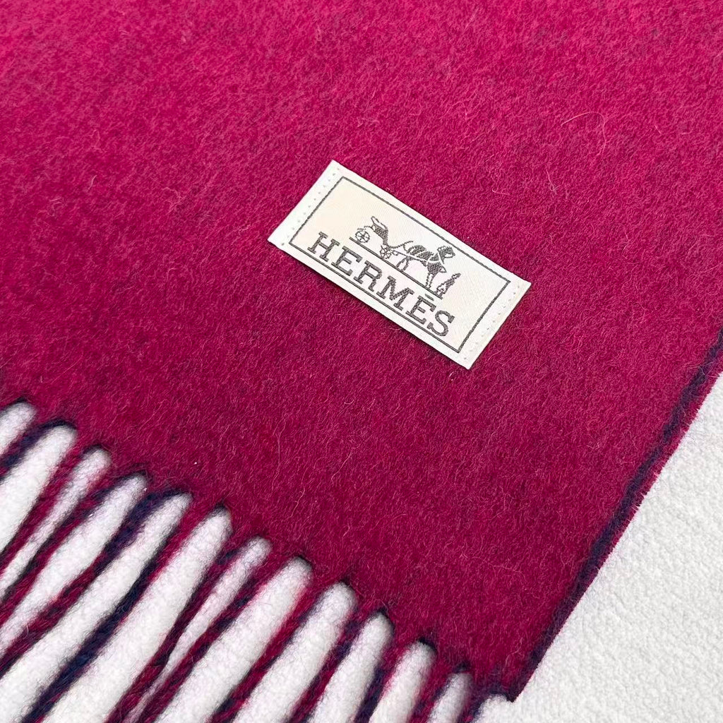 HERMES 25S SCARF 190 IN CASHMERE 985998