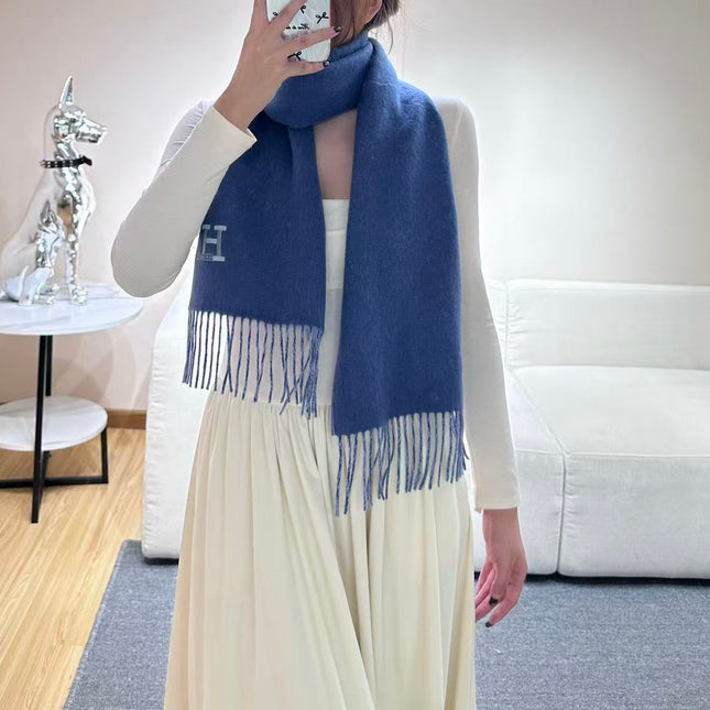 HERMES 25S SCARF 190 IN CASHMERE 986001