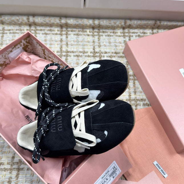 MIUMIU 26S SNEAKERS IN BLACK SUEDE 02