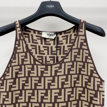 Fendi 25C Jacquard Midi Dress 228194