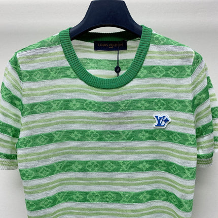 LV STRIPED CREW NECK T-SHIRT 268098