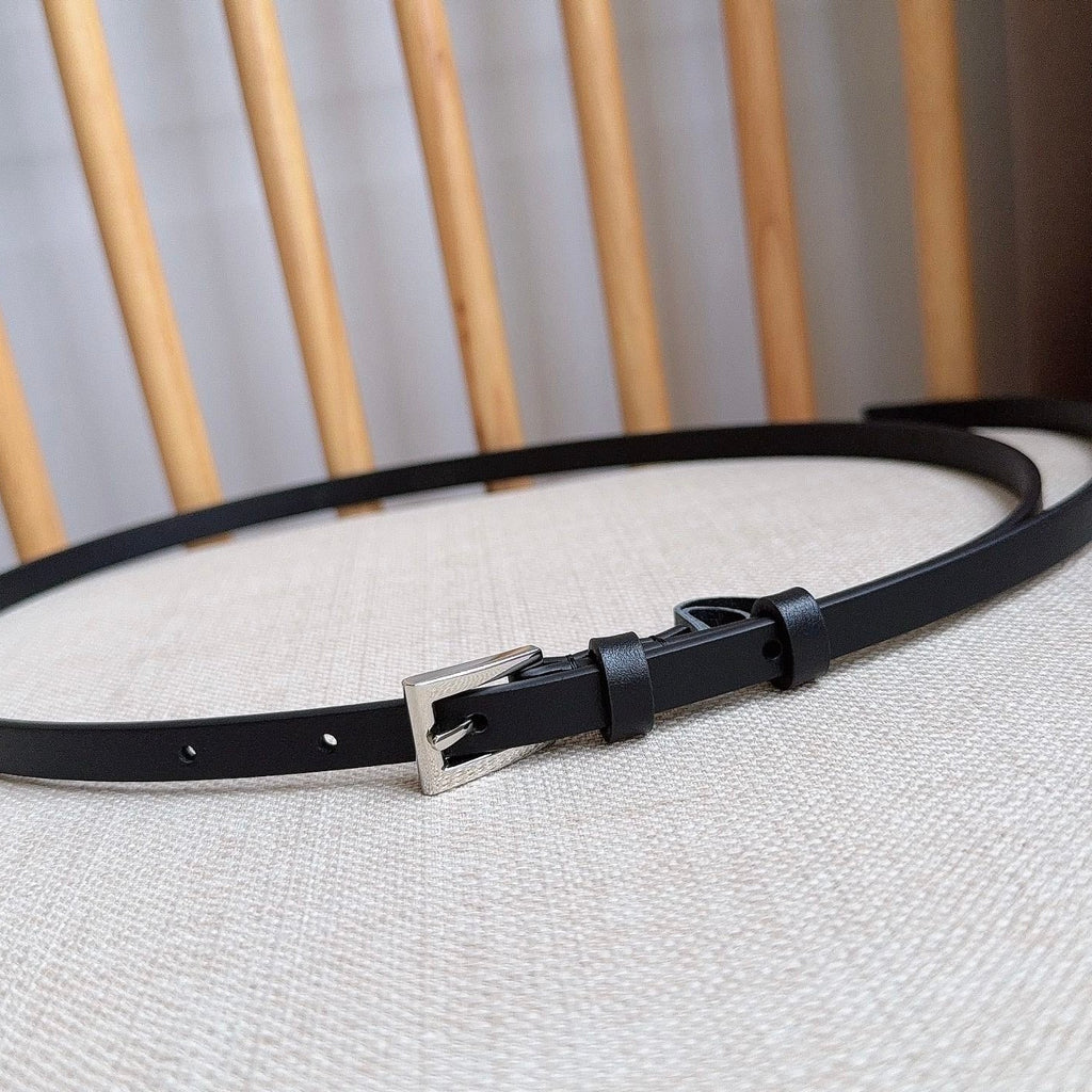 PRADA 25S BELT 10 MM IN BLACK CALFSKIN 598373