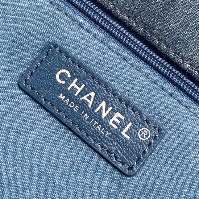 CC MINI 25 CLASSIC BAG IN BLUE COBALT DENIM