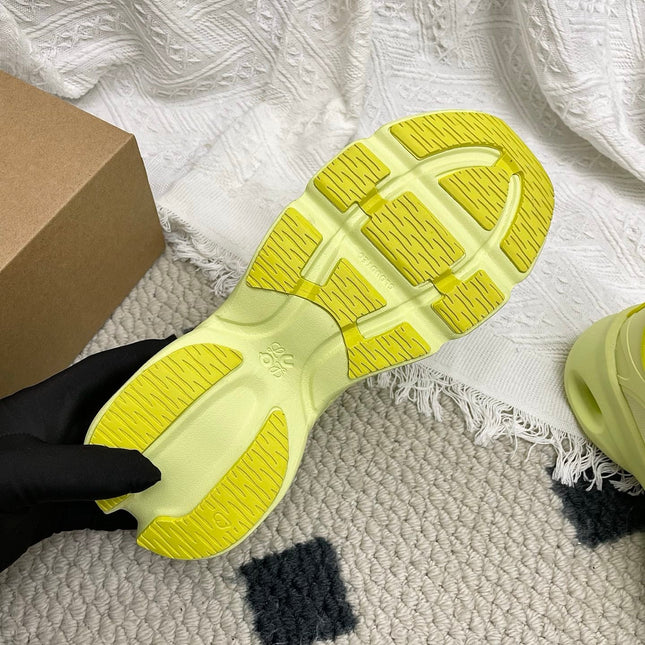 LOEWE 26S CLOUDSOLO SNEAKERS IN LIME YELLOW RECYCLED POLYESTER