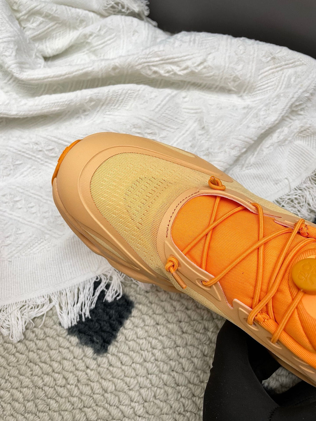 LOEWE 26S CLOUDSOLO SNEAKERS IN ORANGE RECYCLED POLYESTER