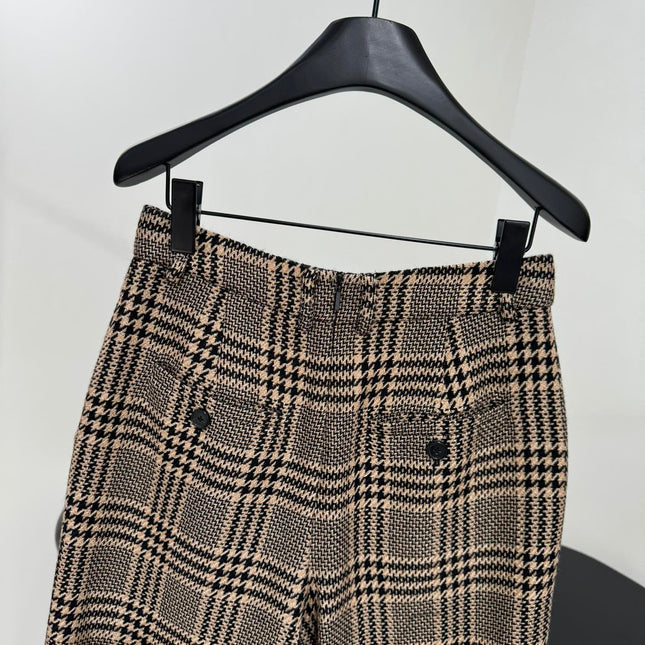 YSL 25S STRIPED STRAIGHT-LEG PANTS STYLE 228