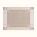 AVALON III THROW BLANKET 175 CM IN KHAKI BROWN WOOL AND CASHMERE 351745