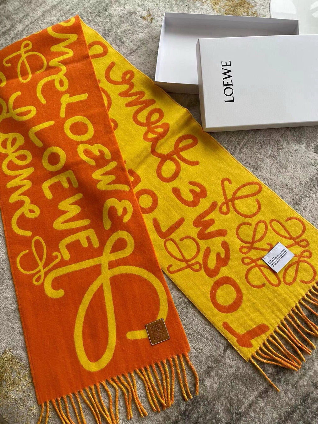 LOEWE 25S SCARF 180 IN CASHMERE 854642