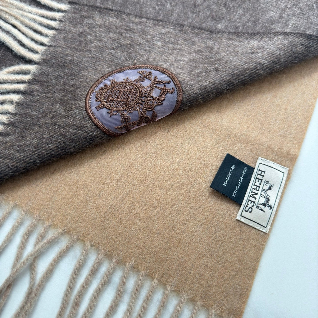 HERMES 25S SCARF 180 IN CASHMERE 854652