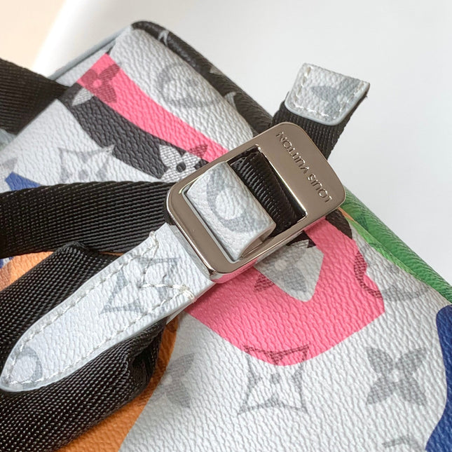 LV 26S DISCOVERY EYE BACKPACK 38 IN MULTICOLOR MONOGRAM CANVAS