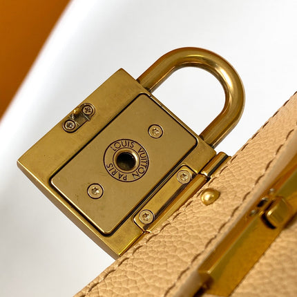 LV 25S LOW KEY HOBO BAG 28 CM IN BEIGE CALFSKIN