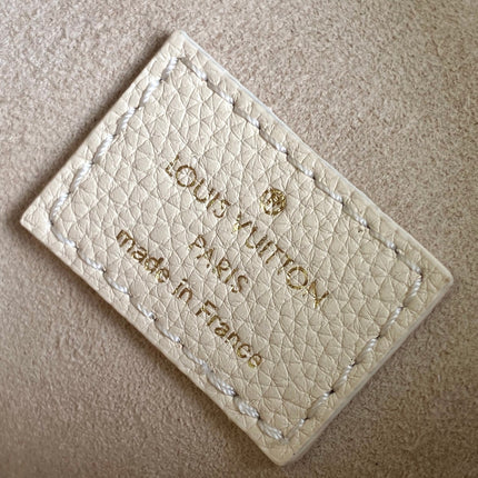 LV 25S LOW KEY HOBO BAG 35 CM IN CREAM WHITE CALFSKIN
