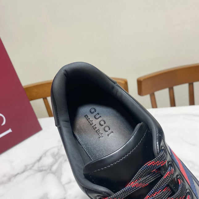 GUCCI 26S SNEAKER IN BLACK CALFSKIN