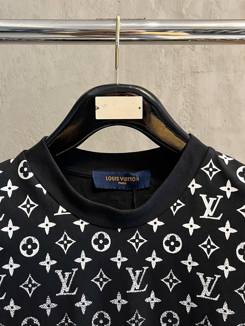 LV T-SHIRT IN BLACK MONOGRAM COTTON 238858