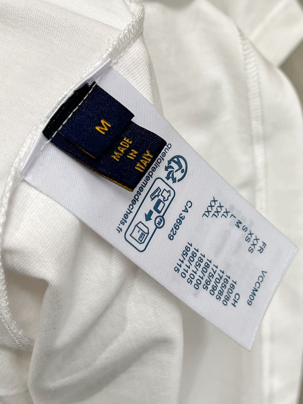 LV T-SHIRT IN WHITE COTTON LOGO PRINT 238865