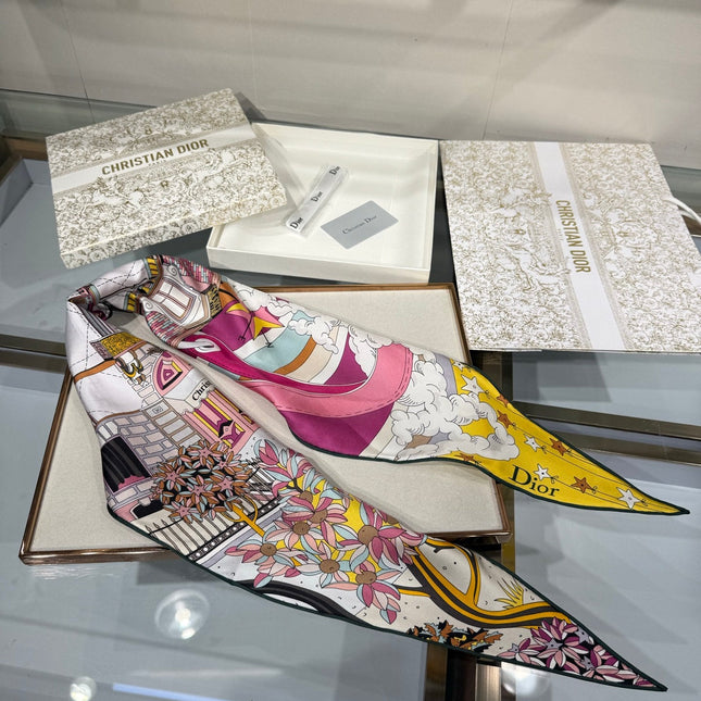 DIOR 26S SCARF 120CM IN SILK 307101