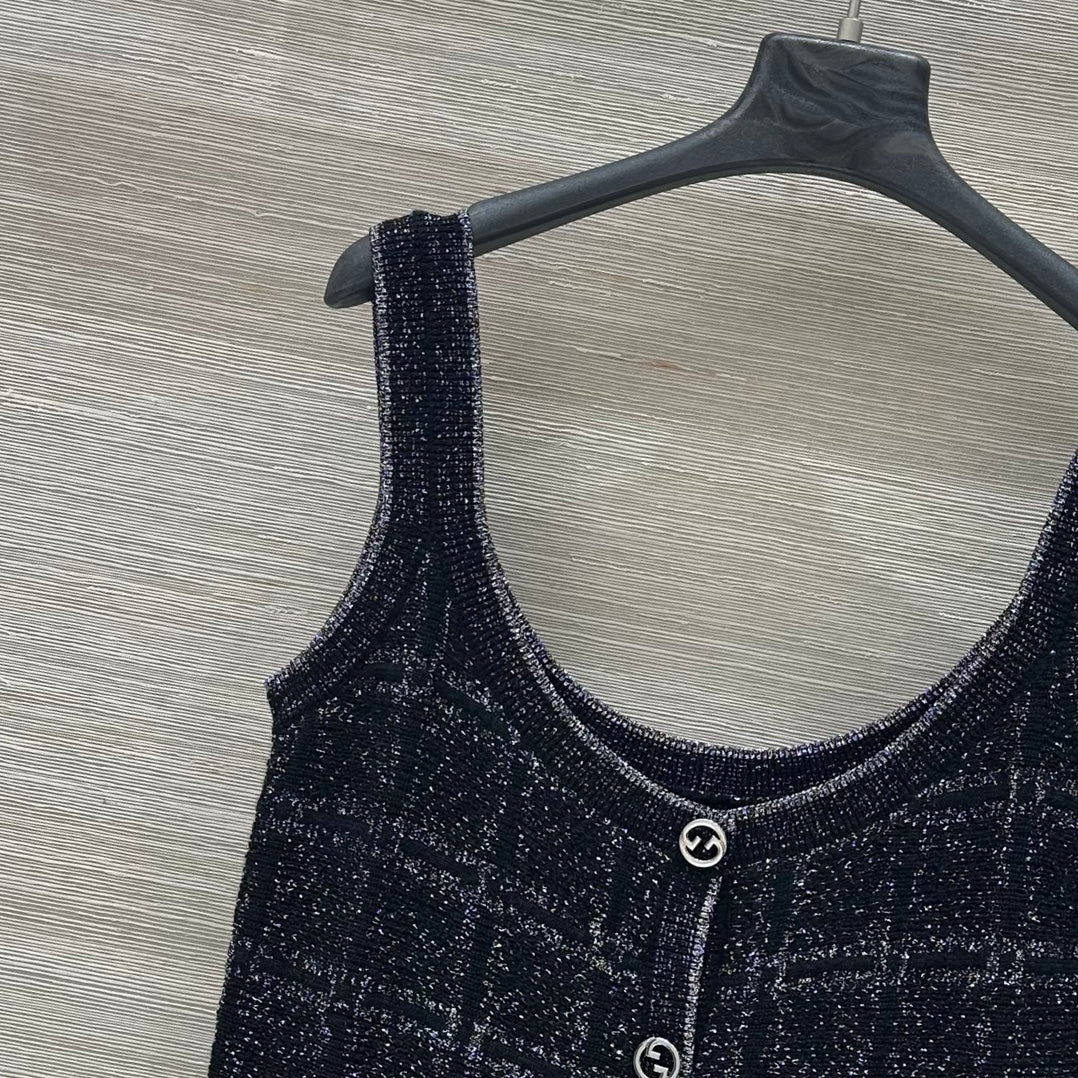 Gucci 2025 Camisole Black Wool Viscose
