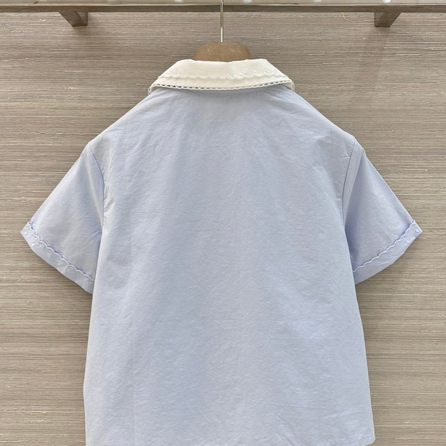 MIUMIU 26S SHORT-SLEEVE SHIRT STYLE 1112