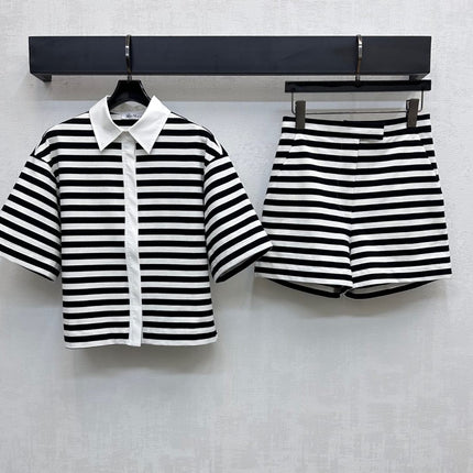 MAXMA 25S HIGH WAIST STRIPED SHORTS 264533