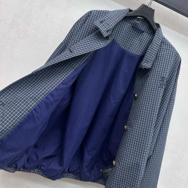 MIUMIU 26S COLLAR PLAID JACKET 893