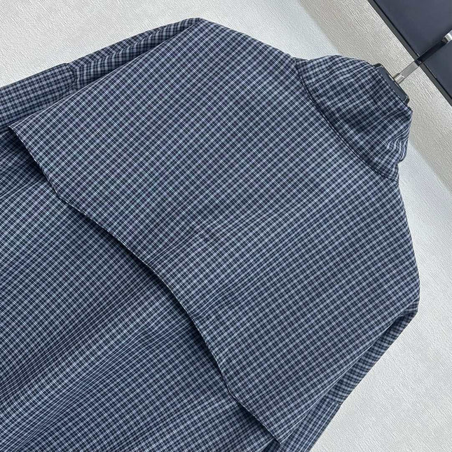 MIUMIU 26S COLLAR PLAID JACKET 893