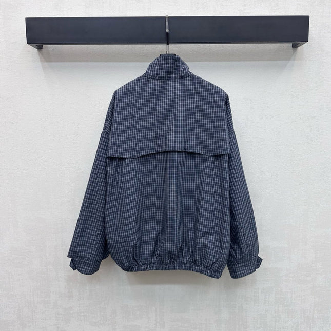 MIUMIU 26S COLLAR PLAID JACKET 893
