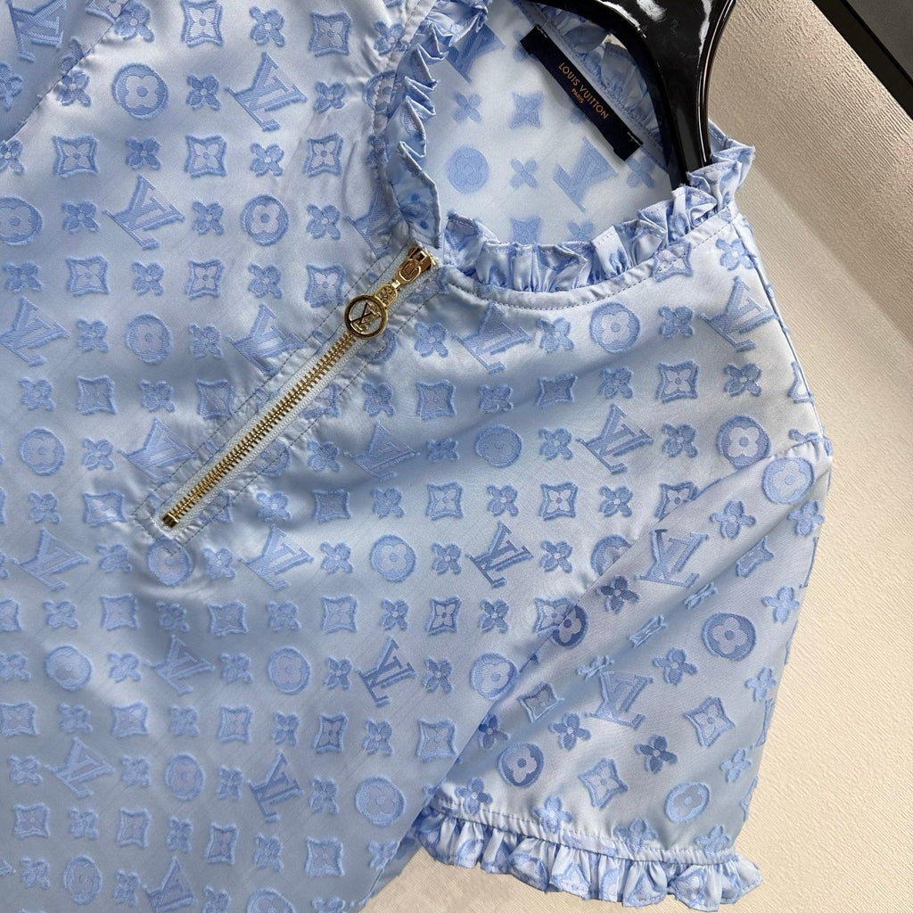 LV 26S SHORT-SLEEVE ZIP-UP SHIRT STYLE 201