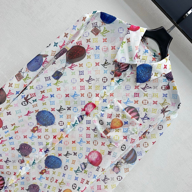 LV 26S PATTERNED LONG-SLEEVE SHIRT STYLE 183