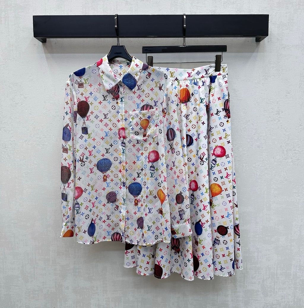LV 26S PATTERNED LONG-SLEEVE SHIRT STYLE 183