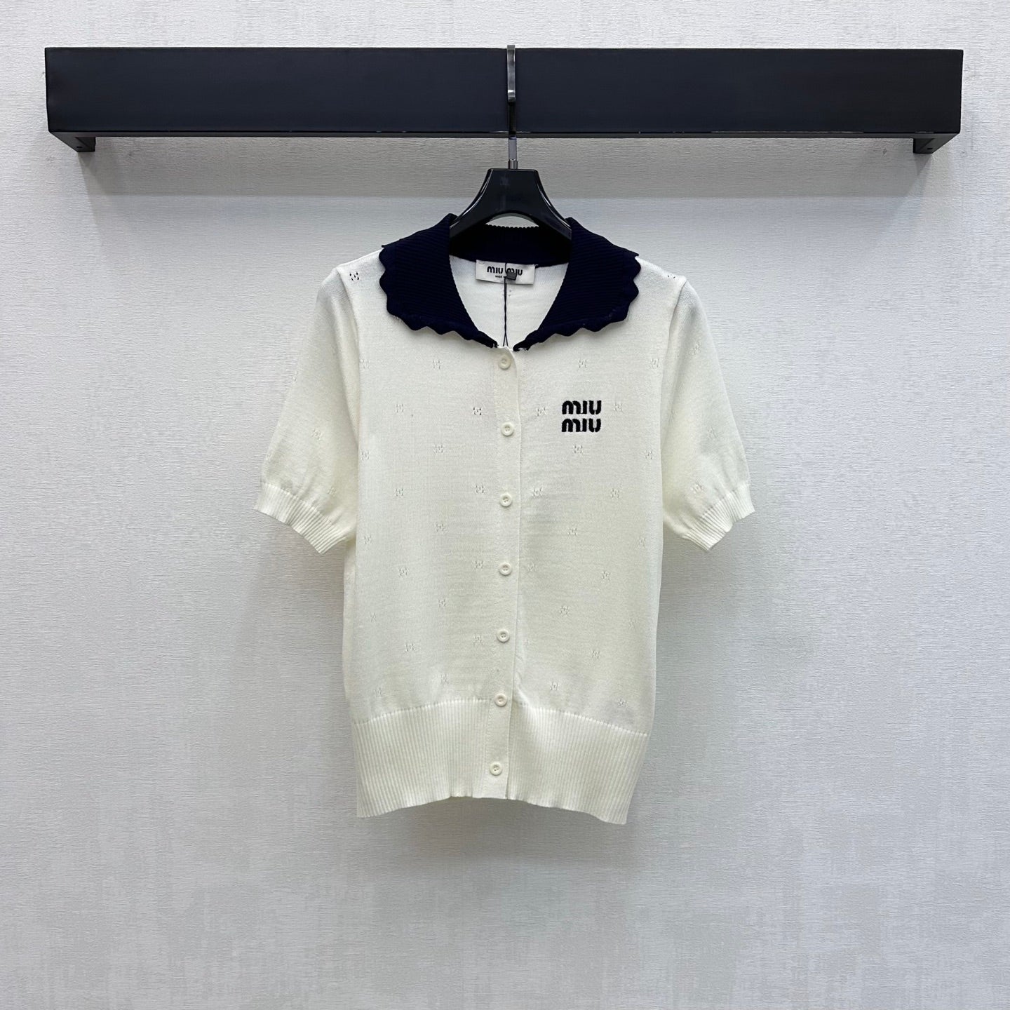 MIUMIU 26S KNIT CARDIGAN TOP 1252