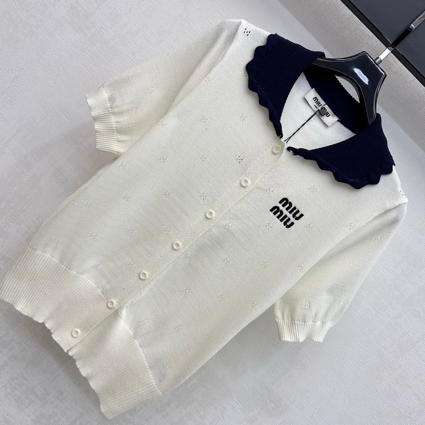 MIUMIU 26S KNIT CARDIGAN TOP 1252
