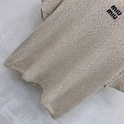 MIUMIU 26S CREWNECK KNIT TOP 1224
