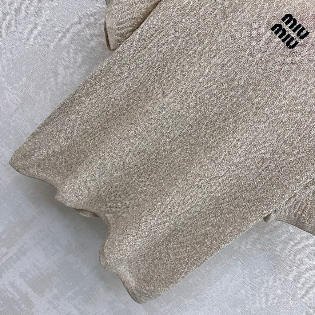 MIUMIU 26S CREWNECK KNIT TOP 1224