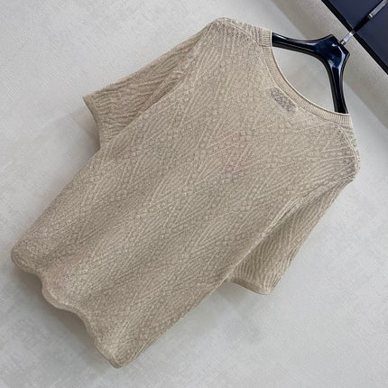 MIUMIU 26S CREWNECK KNIT TOP 1224